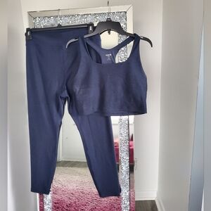 Old Navy Dark Blue Leggings and Tank Set